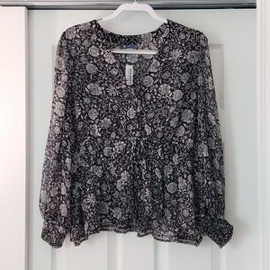 Old Navy peplum top womens XXL